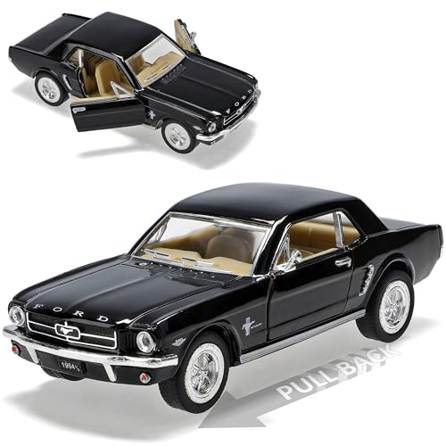 Kinsmart Ford Mustang Coupe I 1. Generation Coupe Schwarz 1/2 1964-1966 ca 1/43 1/36-1/46 Modell Auto von Kinsmart
