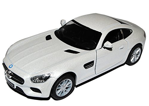 Kinsmart Mercedes-B AMG GT S Coupe Weiss Ab 2014 ca 1/43 1/36-1/46 Modell Auto von Kinsmart