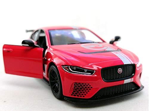 Kinsmart Pull Back & Go Jaguar XE SV Project 8 Modellauto 1:38 (4 Farben – zufällige Farbauswahl) von Kinsmart