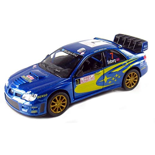 Kinsmart Rally Impreza WRC 2007 Diecast Model Car 1:36 Scale Model Opening Doors Pullback Action OEM Official Product von Kinsmart