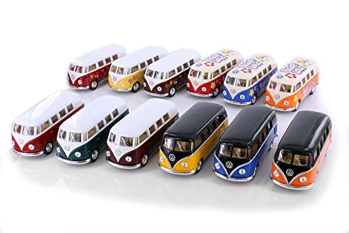 Kinsmart Volkswagen Classic Camper Bus Maßstab 1:32 Druckguss Modell Spielzeug (kompatibel mit) von Kinsmart