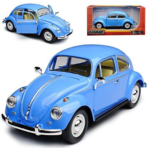 Kins-mart Volkwagen Käfer Coupe Hell Blau 1938-2003 1/24 Modell Auto von Kinsmart