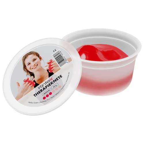 Kintex Unisex – Erwachsene Therapieknete, Rot (mittel), 85 g von Kintex