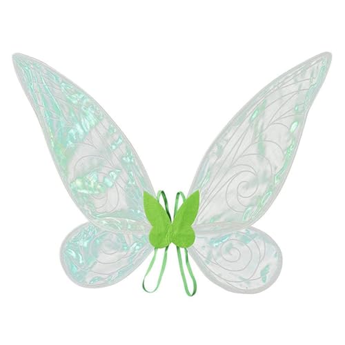 Kioball Schmetterlings-Feenflügel-Kostüm für Damen und Mädchen, Funkelnder Prinzessinnen-Engelsflügel für Halloween, Cosplay-Kostüm, Grün Kioball Schmetterlings-Feenflügel-Kostüm für Damen und Mädchen, Funkelnder Prinzessinnen-Engelsflügel für Halloween, Cosplay-Kostüm, Grün von Kioball