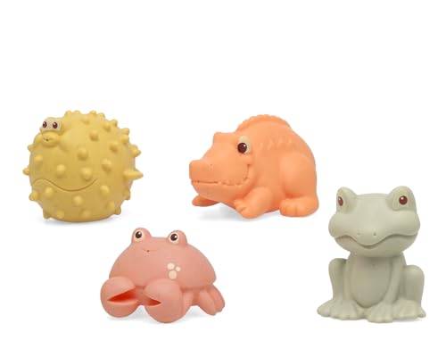 Kiokids Anti-Schimmel-Tiere, 4 Stück, Anti-Schimmel-Tiere für das Bad, luftdicht, sicher und lehrreich für Babys, wasserdicht, ideal zum Spielen im und außerhalb des Wassers, leicht zu greifen, +3 Kiokids Anti-Schimmel-Tiere, 4 Stück, Anti-Schimmel-Tiere für das Bad, luftdicht, sicher und lehrreich für Babys, wasserdicht, ideal zum Spielen im und außerhalb des Wassers, leicht zu greifen, +3 von Kiokids
