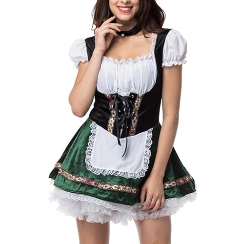Halloween Kostüm Erwachsene Damen Beer Girl - Halloween Bier Mädchen Kostüm für Damen | Bier Mädchen Kostüm, Bühnenauftritt, Oktoberfest Biermädchenkostüm, Halloween Kostüm Halloween Kostüm Erwachsene Damen Beer Girl - Halloween Bier Mädchen Kostüm für Damen | Bier Mädchen Kostüm, Bühnenauftritt, Oktoberfest Biermädchenkostüm, Halloween Kostüm von Kioriur