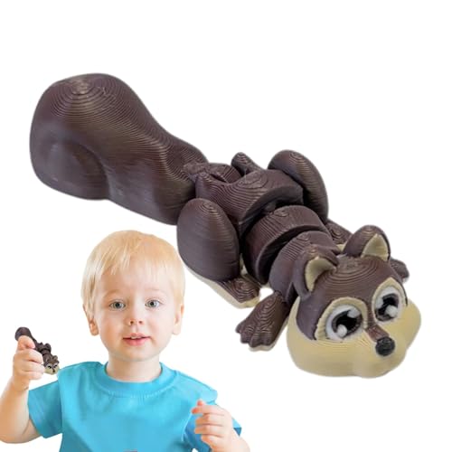Kioriur Gelenkiges Eichhörnchen, flexibles Gelenkspielzeug, biegsames Eichhörnchenornament, bedruckt in | Kreative Eichhörnchen-Skulptur, Fidget Spielzeug für Weihnachtsdekoration Kioriur Gelenkiges Eichhörnchen, flexibles Gelenkspielzeug, biegsames Eichhörnchenornament, bedruckt in | Kreative Eichhörnchen-Skulptur, Fidget Spielzeug für Weihnachtsdekoration von Kioriur