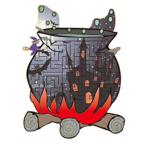Kioriur Holzpuzzles für Kleinkinder - Holloween Hexenhut aus Holz für Kleinkinder, Hexenpuzzle | Lernpuzzles zum Lernen von Farbformen für Kleinkinder Kioriur Holzpuzzles für Kleinkinder - Holloween Hexenhut aus Holz für Kleinkinder, Hexenpuzzle | Lernpuzzles zum Lernen von Farbformen für Kleinkinder von Kioriur