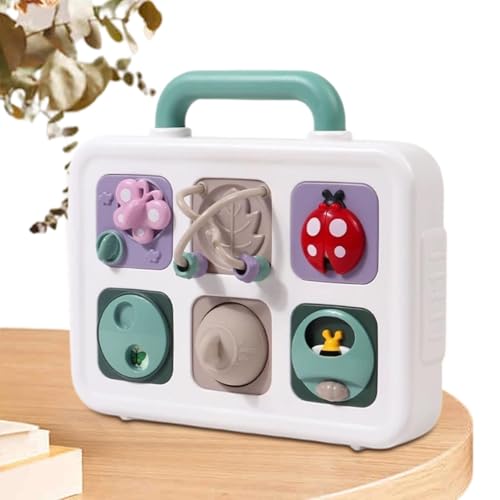 Kioriur Lernspielzeug für Aktivitäten, interaktives sensorisches Spielzeug, interaktives Lernspielzeug für sensorische Aktivität, 6 in 1, Schiebe-Puzzle-Spielzeug, schräges Spielzeug zur Tierforschung Kioriur Lernspielzeug für Aktivitäten, interaktives sensorisches Spielzeug, interaktives Lernspielzeug für sensorische Aktivität, 6 in 1, Schiebe-Puzzle-Spielzeug, schräges Spielzeug zur Tierforschung von Kioriur