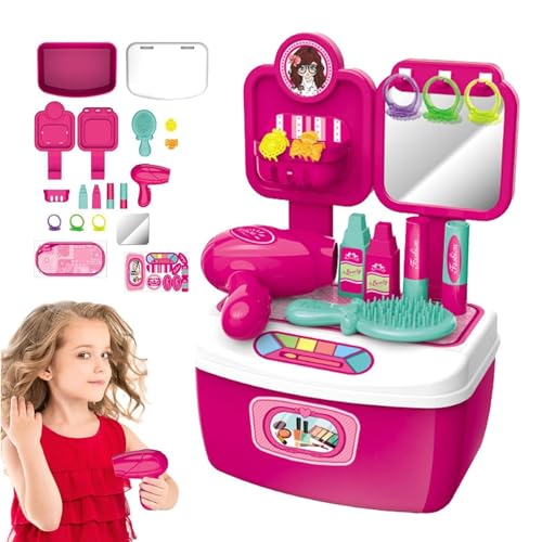 Kioriur Schönheitssalon-Set für Friseursalon, geeignet und sicher, Friseurspielzeug-Set für Mädchen mit vollem Quip Kioriur Schönheitssalon-Set für Friseursalon, geeignet und sicher, Friseurspielzeug-Set für Mädchen mit vollem Quip von Kioriur