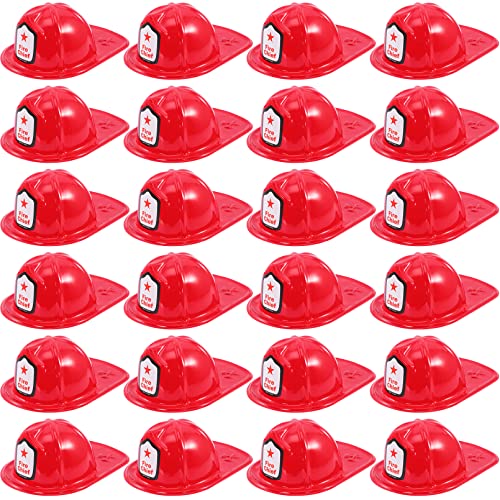 Feuerwehrhelme für Kinder, Kunststoff, Feuerwehrhelm, Rot, Feuerwehrhelm für Kinder, weicher Feuerwehrhelm für Kinder, Feuerwehrhelme für Jungen, Mädchen, Kinderzubehör, 24 Stück Feuerwehrhelme für Kinder, Kunststoff, Feuerwehrhelm, Rot, Feuerwehrhelm für Kinder, weicher Feuerwehrhelm für Kinder, Feuerwehrhelme für Jungen, Mädchen, Kinderzubehör, 24 Stück von Kipeber