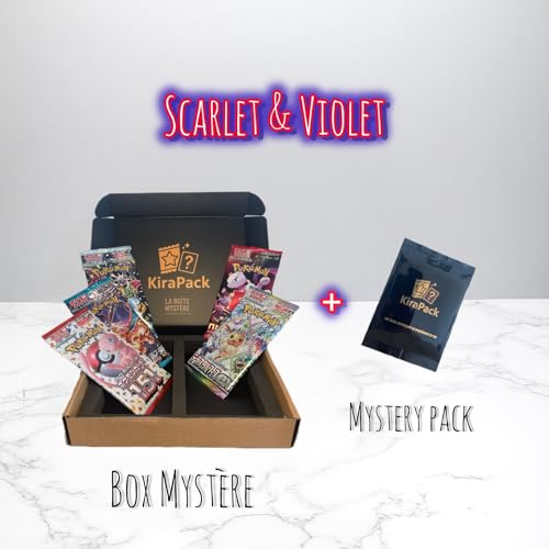 Pokémon Mystery Box Kirapack – Scarlet & Violett– 5 offizielle japanische Boosterpacks – Sammelkarten – limitierte Edition von KiraPack