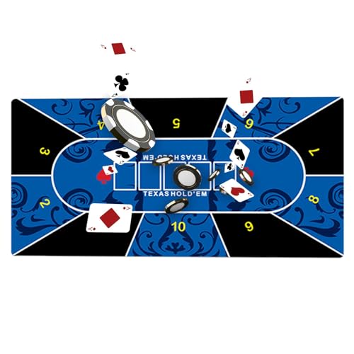 Kirdume Texas Pokermatte, Holdem Pokermatte,Gummi-Spielmatte, Poker-Layout-Tischdecke - Holdem-Tischunterlage für Brettspielzimmer, Home-Entertainment, Familienabende Kirdume Texas Pokermatte, Holdem Pokermatte,Gummi-Spielmatte, Poker-Layout-Tischdecke - Holdem-Tischunterlage für Brettspielzimmer, Home-Entertainment, Familienabende von Kirdume
