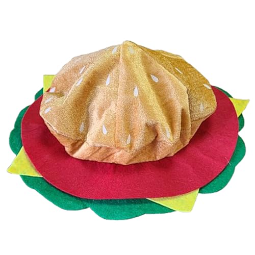 Kirei Sui Essen Hüte Hamburger Cheeseburger Pizza Taco Pommes Frites Party Dress Up Lustiger Hut Kostüm (Hambuger) von Kirei Sui