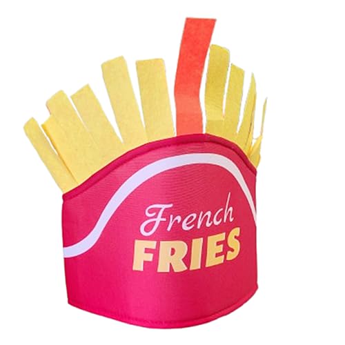 Kirei Sui Food Hats Hamburger Pizza Taco Pommes Frites Party Dress Up Lustiger Hut Kostüm (Pommes) von Kirei Sui