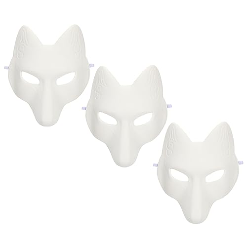 3Stücke DIY Fuchsmasken Leere Masken zum Anmalen für Kostümpartys für Kreative Bastelprojekte und Besondere Anlässe 3Stücke DIY Fuchsmasken Leere Masken zum Anmalen für Kostümpartys für Kreative Bastelprojekte und Besondere Anlässe von Kisangel