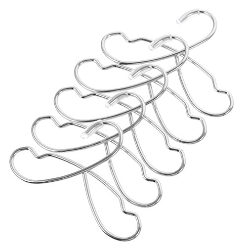 5Stücke Teiliges Kleiderbügel für Puppen Hochwertige Stoffbügel für Puppenkleidung zur Organisation im Spielzeugzimmer Silberfarben 5Stücke Teiliges Kleiderbügel für Puppen Hochwertige Stoffbügel für Puppenkleidung zur Organisation im Spielzeugzimmer Silberfarben von Kisangel