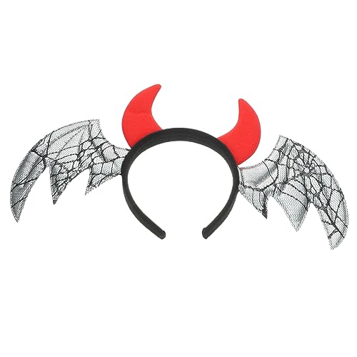 Halloween Fledermaus Stirnband mit Flügeln Cosplay Haarreifen für Halloween Partys Kreatives Design Leicht und Bequem Halloween Fledermaus Stirnband mit Flügeln Cosplay Haarreifen für Halloween Partys Kreatives Design Leicht und Bequem von Kisangel