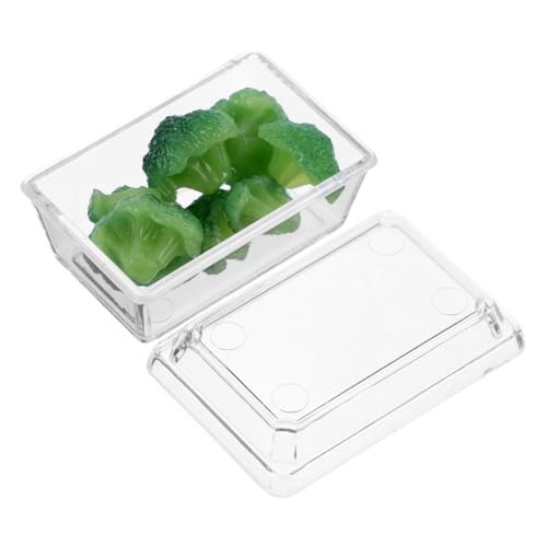 Kisangel 1 Box Miniature Dollhouse Food Mini Gemüse Und Obst Für Puppenhaus Miniatur Küchenmodell Spielzeug Dollhouse Lebensmittelmodell Spielzeug Brokkoli von Kisangel