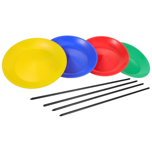 Kisangel 1 Jonglierteller-Set: Rotierende Kreiselteller mit Stäben für Zirkusvorstellungen – Geschicklichkeitstrainingsspielzeug für Kinder Und Partys Kisangel 1 Jonglierteller-Set: Rotierende Kreiselteller mit Stäben für Zirkusvorstellungen – Geschicklichkeitstrainingsspielzeug für Kinder Und Partys von Kisangel