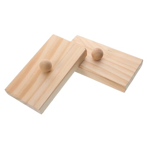 Kisangel 1 Paar Früherziehung Schlaginstrumente Beige Holz von Kisangel