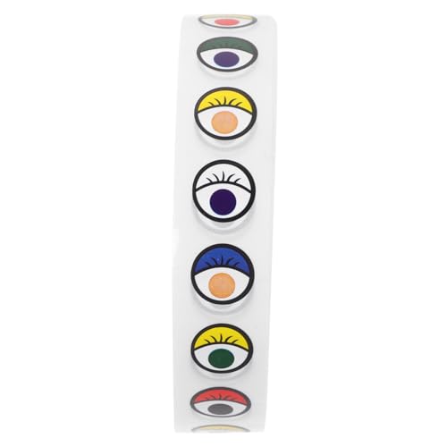 Kisangel 1 Rolle Farbenfrohe Augenaufkleber Bastelaufkleber Aufkleberaugen zum Basteln Augen-Make-up-Aufkleber Augenaufkleber für Abziehbilder zum Basteln Kleberaufkleber Bunt Kisangel 1 Rolle Farbenfrohe Augenaufkleber Bastelaufkleber Aufkleberaugen zum Basteln Augen-Make-up-Aufkleber Augenaufkleber für Abziehbilder zum Basteln Kleberaufkleber Bunt von Kisangel