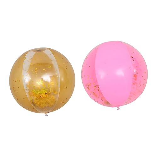 Kisangel 1 Satz 2 Stück Blitzkugel sandspielzeug strandspielzeug beach toys for outdoor spiele wasserspielzeug für den pool aufblasbarer Ball aufblasbarer Wasserball PVC von Kisangel