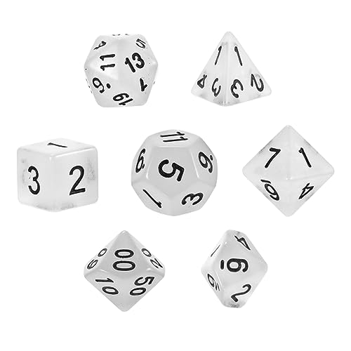 Kisangel 1 Satz 7-Teilig Leuchtende spielwürfel spielewürfel dice Set RPG Rollenspiel Plastikwürfel Zahlenwürfel Kisangel 1 Satz 7-Teilig Leuchtende spielwürfel spielewürfel dice Set RPG Rollenspiel Plastikwürfel Zahlenwürfel von Kisangel