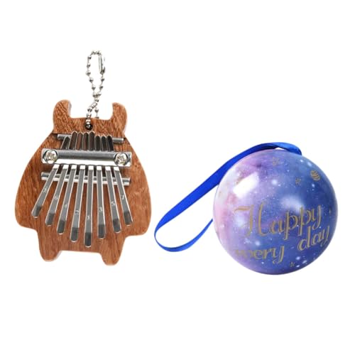 Kisangel 1 Satz 8 Daumen Musical Mini-Musikinstrument Schlüssel kleines Instrument Fingerklavier Kalimba für Anfänger Mini-Kalimba-Klavier Zubehör für Musikinstrumente Sapel von Kisangel