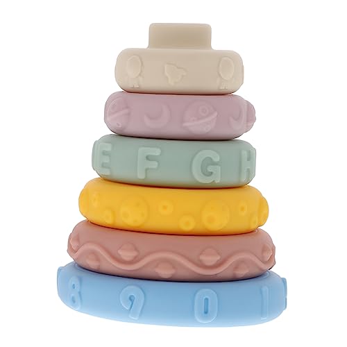 Kisangel 1 Satz Babyspielzeug aus Weichem Stapelbare Ringe für Monate Fördert Farberkennung Hand Augen Koordination und Kreative Vorstellungskraft Sicher und Kinderfreundlich Kisangel 1 Satz Babyspielzeug aus Weichem Stapelbare Ringe für Monate Fördert Farberkennung Hand Augen Koordination und Kreative Vorstellungskraft Sicher und Kinderfreundlich von Kisangel