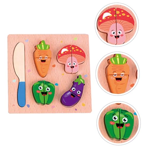 Kisangel 1 Satz Bausteine für kinderspielzeug spielzeuge für Toys kindertagsgeschenke Holzblöcke Kid Toys Simulationsspielzeug schneiden hölzern Green von Kisangel