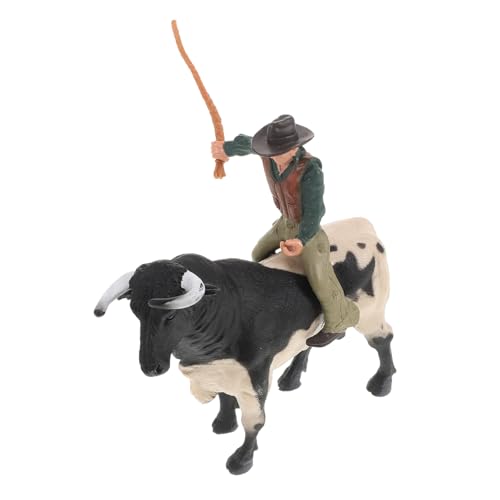 Kisangel 1 Satz Cowboy-Modell klein Land Simulation Kuh Spielzeugbullen Kinderspielzeug Cowboy Stierkampf Modell Wohnzimmer Dekofigur simulierte Stierstatue Stierdekoration Stierfigur Harz Kisangel 1 Satz Cowboy-Modell klein Land Simulation Kuh Spielzeugbullen Kinderspielzeug Cowboy Stierkampf Modell Wohnzimmer Dekofigur simulierte Stierstatue Stierdekoration Stierfigur Harz von Kisangel