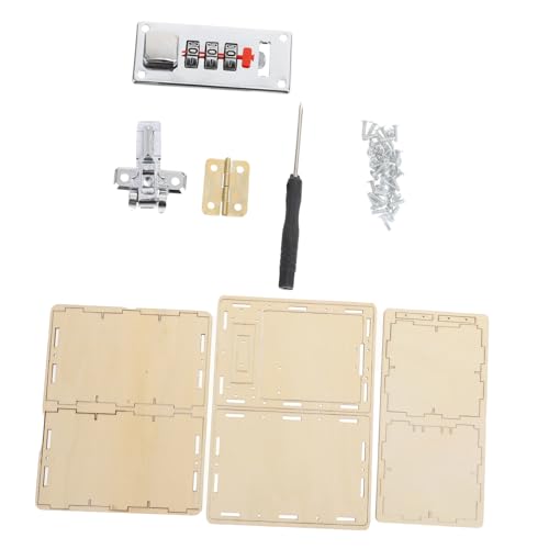 Kisangel 1 Satz DIY Holzmechanik Puzzle Passwortbox für Lernspielzeug Logischem und Hand Augen Koordination Sicheres und Langlebiges Material für Kreative von Kisangel