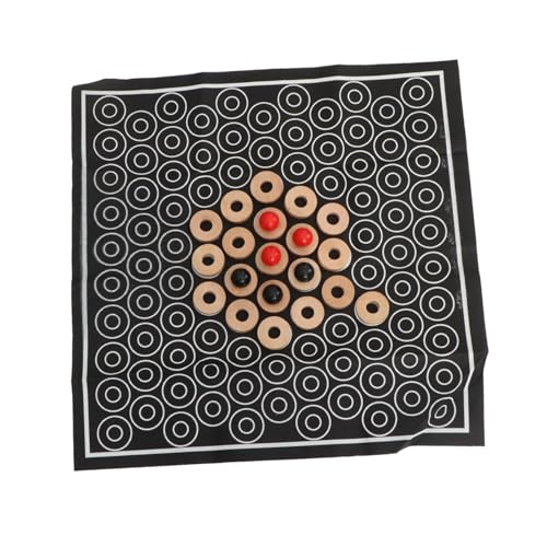 Kisangel 1 Satz Dreifacher Schachsprung Pädagogisches Schachspiel Strategie-Schach- Strategie Schach Hölzern von Kisangel