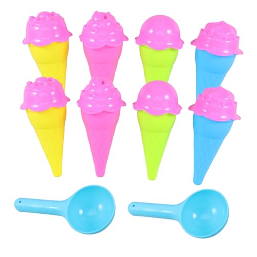 Kisangel 1 Satz Eiscreme Cone Sandspielzeug für Bunte Eistüten Blau Grün Gelb Pinke Deckel Blaue Schaufeln Outdoor für Strandaktivitäten und Kreative Sandspiele Kisangel 1 Satz Eiscreme Cone Sandspielzeug für Bunte Eistüten Blau Grün Gelb Pinke Deckel Blaue Schaufeln Outdoor für Strandaktivitäten und Kreative Sandspiele von Kisangel