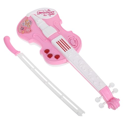 Kisangel 1 Satz Elektronisches Violin mit Licht Sound Violine für Kleinkinder Musikalisches Lernspielzeug für Vorschulkinder von Kisangel