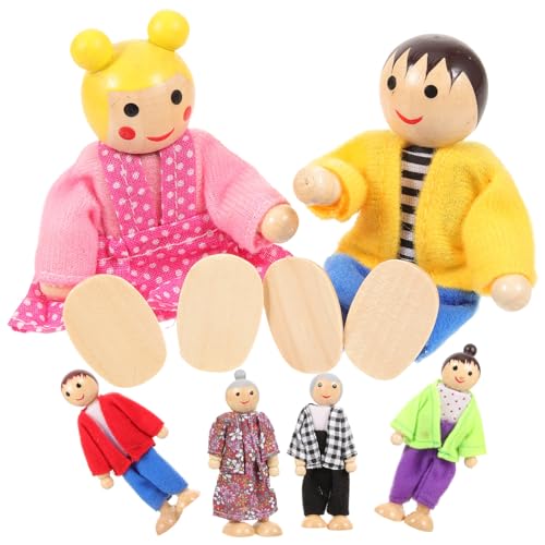 Kisangel 1 Satz Familienfiguren aus Holzset Bewegliche Puppen für Erwachsene Kreatives für Puppenhäuser und Fantasievolles für Gemeinsame Aktivitäten und Geschichten Erzählen Kisangel 1 Satz Familienfiguren aus Holzset Bewegliche Puppen für Erwachsene Kreatives für Puppenhäuser und Fantasievolles für Gemeinsame Aktivitäten und Geschichten Erzählen von Kisangel