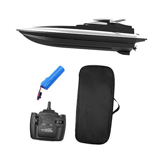 Kisangel 1 Satz Ferngesteuertes Boot Rennboot Boot Fernsteuern Black Rostfreier Stahl von Kisangel
