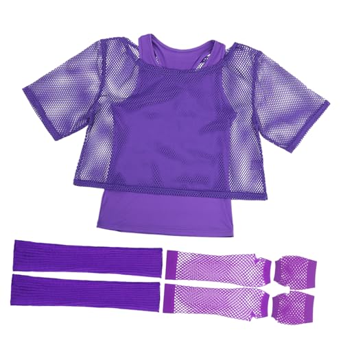 Kisangel 1 Satz Fischernetz T Shirt Handschuhe Beinstulpen für Frauen für Karneval Geburtstagsfeiern Kisangel 1 Satz Fischernetz T Shirt Handschuhe Beinstulpen für Frauen für Karneval Geburtstagsfeiern von Kisangel
