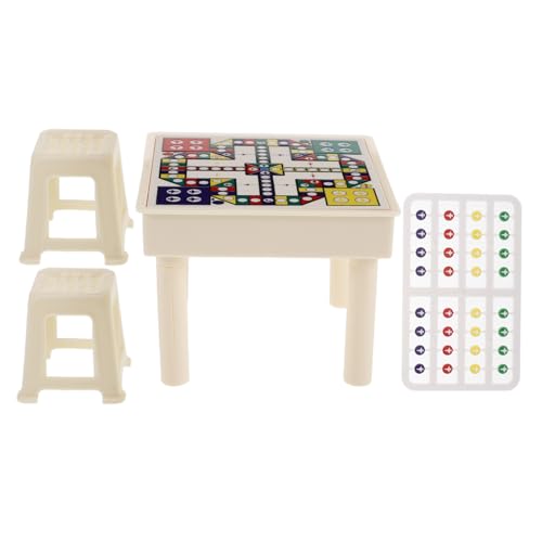 Kisangel 1 Satz Fliegendes Schachspielzeug Magnetische Punkte Steht Miniatur-Dinge DIY Miniaturhaus Miniaturhaus-modellbausatz Modell Lackierständer Ludo Fußhocker Stühle Plastik von Kisangel