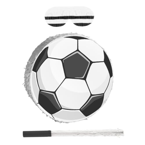 Kisangel 1 Satz Fußball Pinata mit Stock und Augenbinde für Kindergeburtstagsfeiern Sportfeste und Fußball Partybedarf Konfetti Kisangel 1 Satz Fußball Pinata mit Stock und Augenbinde für Kindergeburtstagsfeiern Sportfeste und Fußball Partybedarf Konfetti von Kisangel