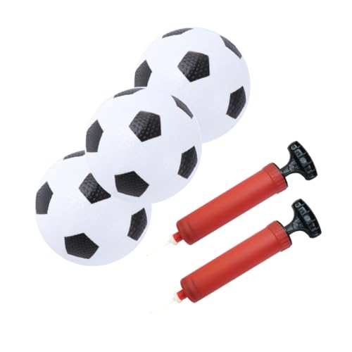 Kisangel 1 Satz Fußballspielzeugset Outdoor Spielplatzfußball Mini-Sportbälle kleine Fußbälle groß Fußballspielzeug für Babys Kleiner Spielzeugfußball Jungen Mädchen PVC von Kisangel