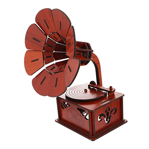 Kisangel 1 Satz Grammophon-Modell Bausätze Für Ausbildung Kinderspielzeug Zusammenstellen Handgemachtes Wohnkultur Puzzle- Für Holz Braun Kisangel 1 Satz Grammophon-Modell Bausätze Für Ausbildung Kinderspielzeug Zusammenstellen Handgemachtes Wohnkultur Puzzle- Für Holz Braun von Kisangel