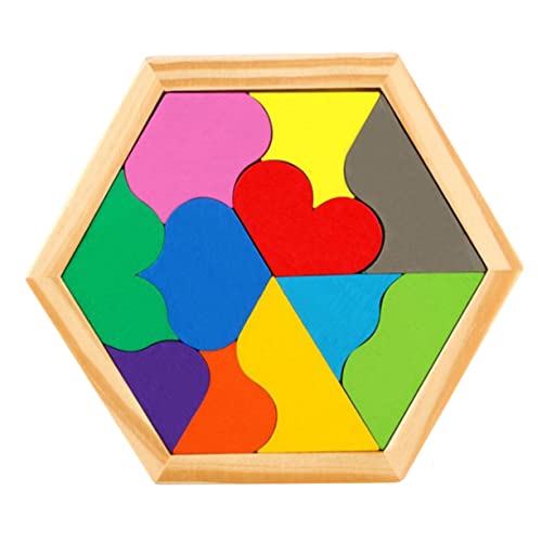Kisangel 1 Satz Herzförmiges Puzzle kinderspielzeug Rätsel Geometrie Rätsel Holzpuzzles Rätsel zum frühen Lernen Bambus Bunt Kisangel 1 Satz Herzförmiges Puzzle kinderspielzeug Rätsel Geometrie Rätsel Holzpuzzles Rätsel zum frühen Lernen Bambus Bunt von Kisangel