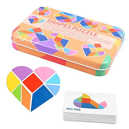 Kisangel 1 Satz Hölzernes Tangram - pädagogisches Kinderspielzeug Kinderfrühes Lernspielzeug Tangram-Puzzle- Colorful Kisangel 1 Satz Hölzernes Tangram - pädagogisches Kinderspielzeug Kinderfrühes Lernspielzeug Tangram-Puzzle- Colorful von Kisangel