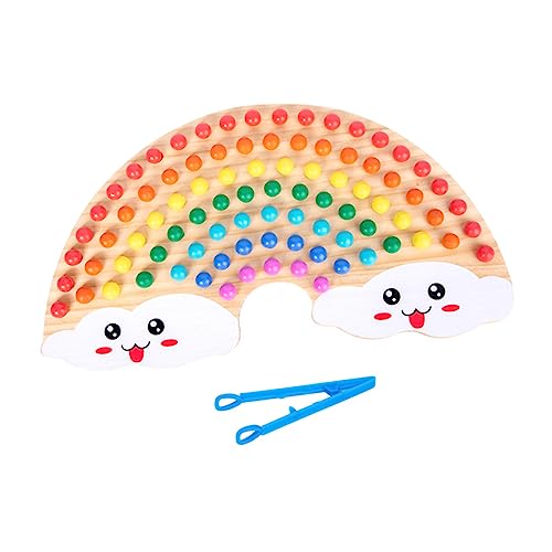 Kisangel 1 Satz Holz Clip Beads Montessori Brettspiel für Frühe Bildung Interaktive Farben Sortierung Motorische Fähigkeiten und Vorstellungskraft für Jahren Kisangel 1 Satz Holz Clip Beads Montessori Brettspiel für Frühe Bildung Interaktive Farben Sortierung Motorische Fähigkeiten und Vorstellungskraft für Jahren von Kisangel
