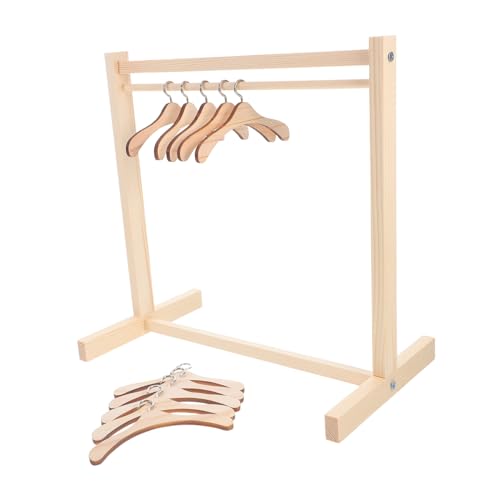 Kisangel 1 Satz Holz Puppen Kleiderständer Miniatur Puppen Kleiderbügel für Puppenhaus Elegantes Zubehör zur Präsentation von Prinzessinnenkleidern und Organisation von Outfits Kisangel 1 Satz Holz Puppen Kleiderständer Miniatur Puppen Kleiderbügel für Puppenhaus Elegantes Zubehör zur Präsentation von Prinzessinnenkleidern und Organisation von Outfits von Kisangel