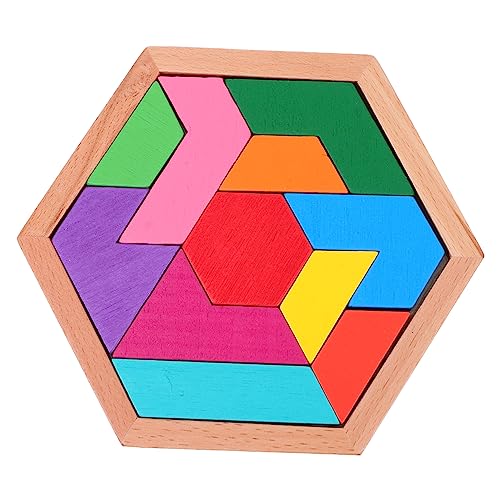 Kisangel 1 Satz Holz Puzzle Sechseckige Geometrische Form Blöcke für Montessori Lernspielzeug Kreativität Problemlösungsfähigkeiten und Hand Augen Koordination Kisangel 1 Satz Holz Puzzle Sechseckige Geometrische Form Blöcke für Montessori Lernspielzeug Kreativität Problemlösungsfähigkeiten und Hand Augen Koordination von Kisangel