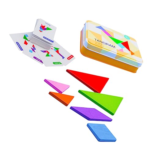 Kisangel 1 Satz Holz Tangram Puzzle für Geometrischen Formen Kreativität Problemlösungsfähigkeiten für Jungen Kisangel 1 Satz Holz Tangram Puzzle für Geometrischen Formen Kreativität Problemlösungsfähigkeiten für Jungen von Kisangel