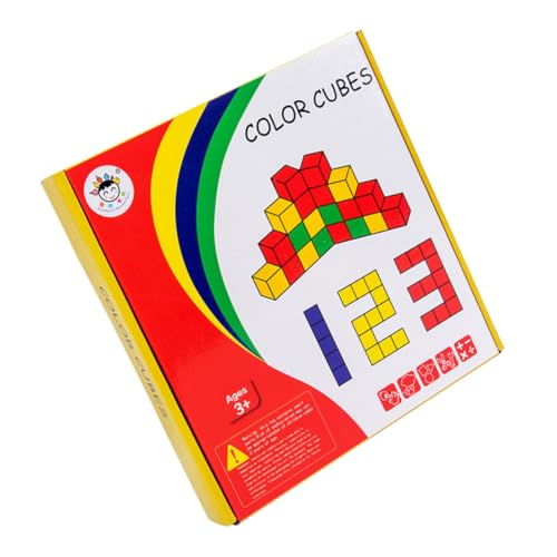 Kisangel 1 Satz Holzbausteine für Montessori Lernspielzeug Räumlichen Denkfähigkeiten Pädagogisches Bauklotzspielzeug für Jungen und Hochwertiges Holzmaterial für Langlebigen Spielspaß von Kisangel